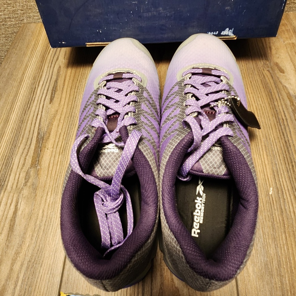 Reebok Speed TR Work Shoes Womens 11.5 Purple Grey Training Sneakers RB312